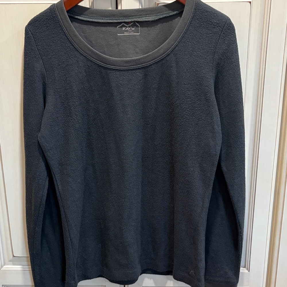 Kavu Charcoal Long Sleeve cozy soft Shirt